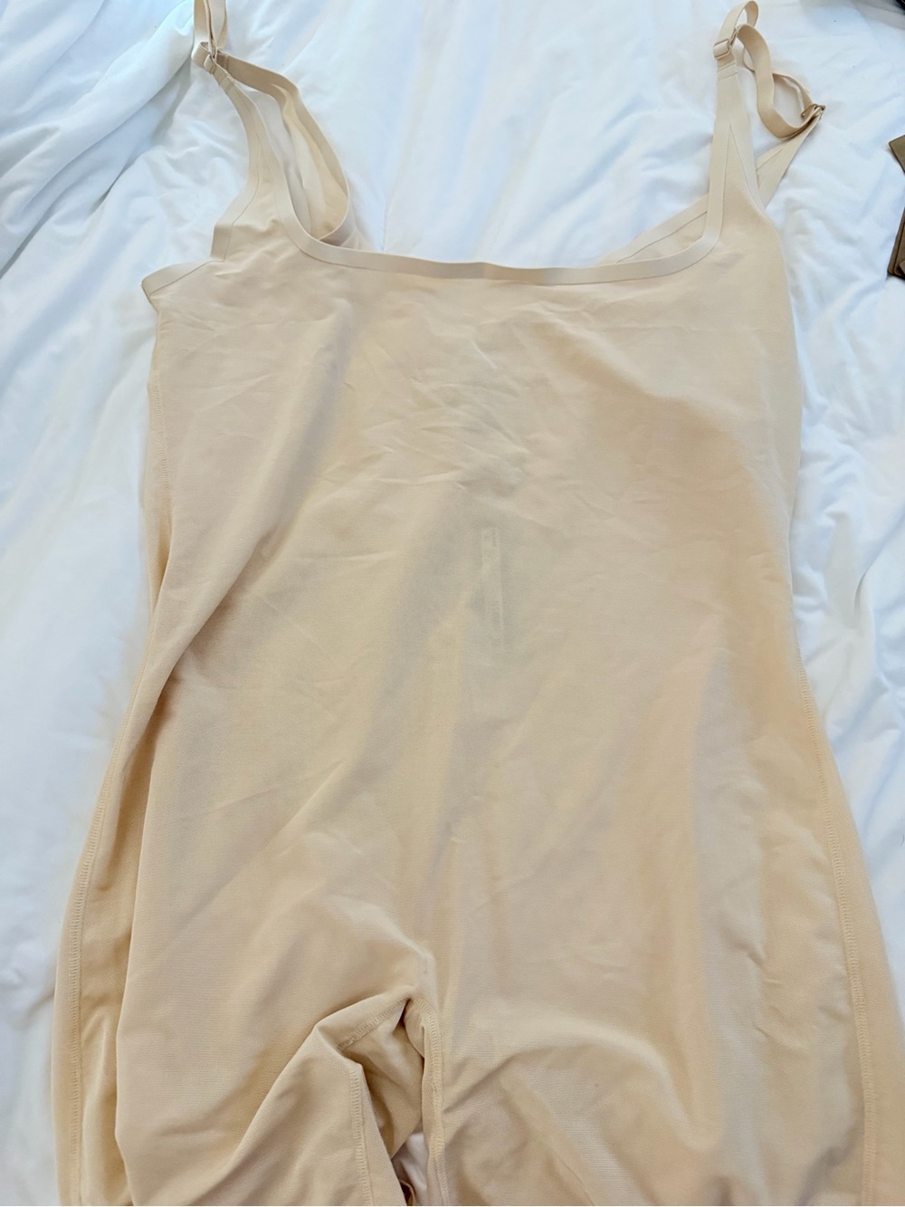 SKIMS sheer sculpt open bust bodysuit